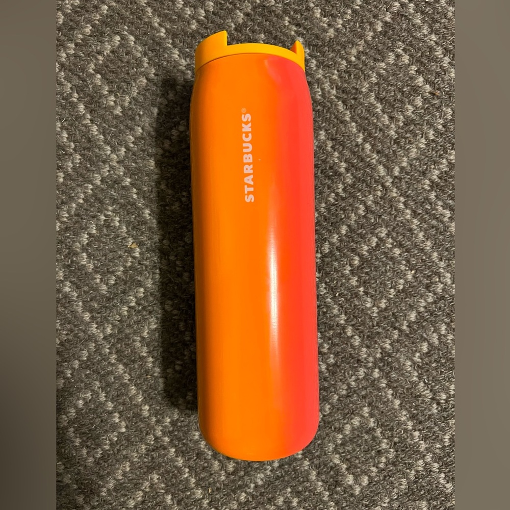 Starbucks New in Box Mango Gradient 16 oz. Vacuum Insulated Tumbler Travel Mug - Picture 10 of 11